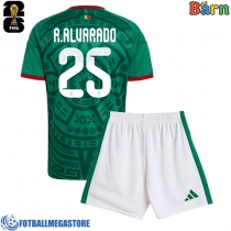Fotballdrakt Barn Mexico Roberto Alvarado #25 Hjemmedraktsett VM 2026 Kortermet (+ Korte bukser)